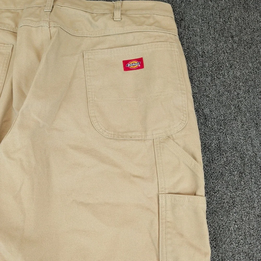 Dickies Mens Carpenter Pants 38x30 Tan Duck‎ Canvas Workwear Streetwear Skate